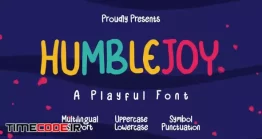 دانلود فونت انگلیسی فانتزی Humblejoy – Playful Display Font