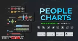 دانلود پروژه آماده افتر افکت : چارت اینفوگرافی انسان Infographic – People Charts