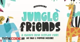 دانلود فونت انگلیسی فانتزی Jungle Friends Font