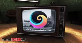 دانلود پروژه آماده افتر افکت : لوگو موشن تلویزیون قدیمی + موسیقی Old TV Logo Reveal