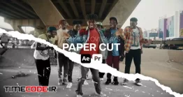 دانلود پروژه آماده افتر افکت : افکت کاغذ پاره Premium Overlays Paper Cut