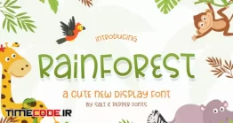 دانلود فونت انگلیسی کودک Rainforest Font
