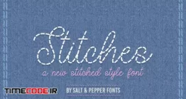 دانلود فونت انگلیسی خیاطی Stitches Font