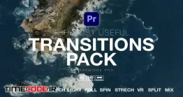 دانلود پروژه آماده پریمیر : پکیج عظیم ترانزیشن The Most Useful Transitions Pack For Premiere Pro
