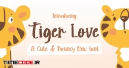 دانلود فونت انگلیسی فانتزی Tiger Love Font