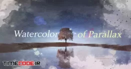 دانلود پروژه آماده افتر افکت : اسلایدشو آبرنگی پارالاکس + موسیقی Watercolor Parallax Slideshow