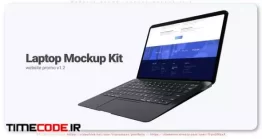 دانلود پروژه آماده افتر افکت : معرفی وب سایت Website Promo. Laptop Mockup V1.2