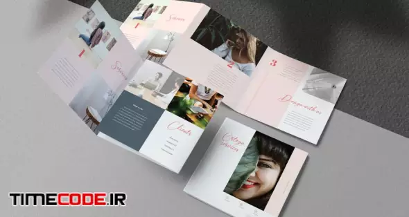 دانلود فایل لایه باز بروشور مربع