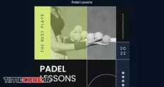 flat design padel lessons template 22891138 44 05 606