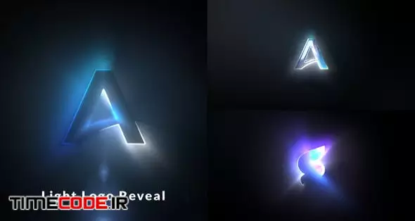 دانلود پروژه آماده افتر افکت : لوگو نور Light Logo Reveal – تایم کد