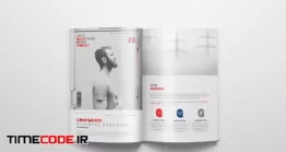 دانلود موکاپ مجله Magazine Open View Mockup