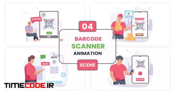 دانلود پروژه آماده افتر افکت : موشن گرافیک اسکن بار کد Barcode Scanner ...
