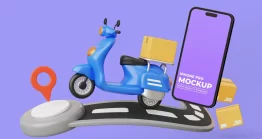 دانلود موکاپ اپلیکیشن کارگو