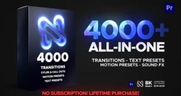 دانلود پروژه آماده پریمیر : 4000 ترنزیشن و پریست متن
