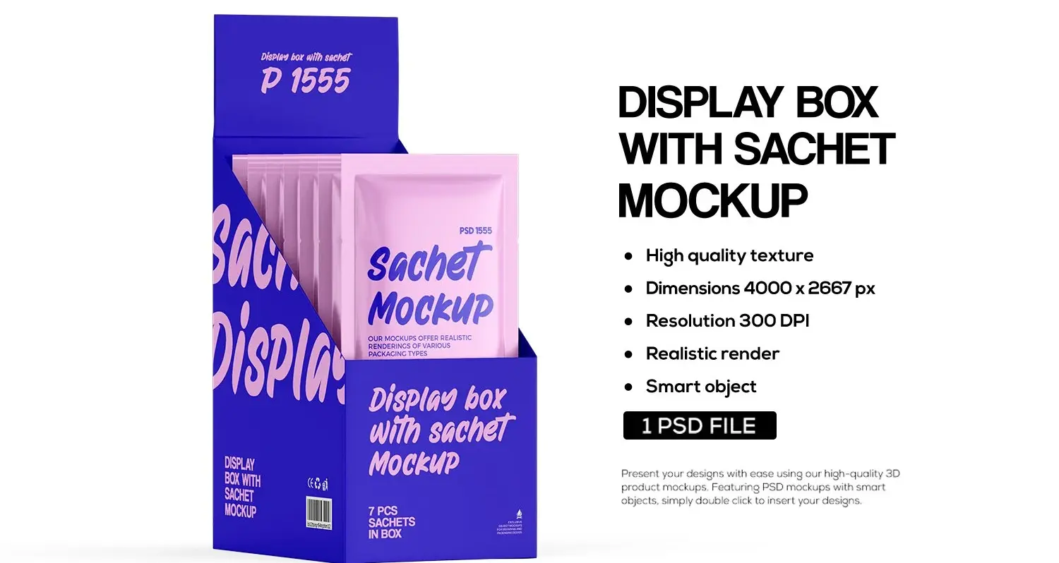 دانلود موکاپ بسته بندی دستمال مرطوب