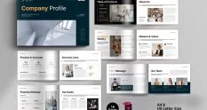 company profile template landscape 21311 cover 1
