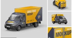 delivery truck mockup set 45481 cover 1