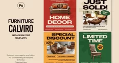 furniture calviro instagram post template 20009 cover 1