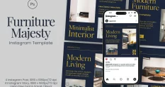 furniture majesty instagram post story template 40285 cover 1