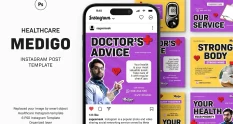 healthcare medigo instagram post template 35648 cover 1
