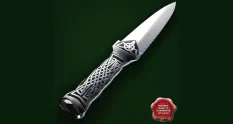 knife with ornate handle and celtic knotwork blade 42288 cover 1