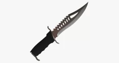 knife with perforated curved blade and secondary h 37279 cover 1