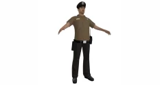 police officer in khaki uniform with extended arms 41724 cover 1
