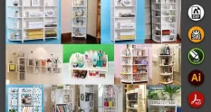 50 wooden wall shelf rack storage svg 34263 cover 1