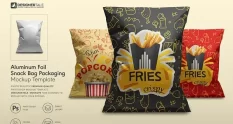 Foil Snack Bag Packaging Mockup 4151690 cover 1