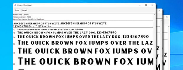 how to install fonts 1