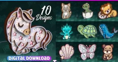 kids led night light laser cut bundle 2 35300 cover 1