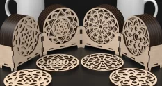 laser cut mandala coaster svg files 45992 cover 1