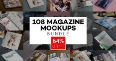 108 Magazine Mockups Bundle 429234 cover 1