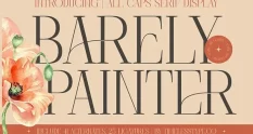 Barely Painter All Caps Serif Font 290927612 cover 1