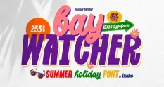 Bay Watcher Summer Holiday Font 285945698 cover 1