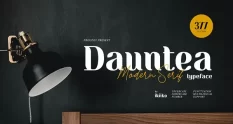 Dauntea Modern Serif Typeface 10297668 cover 1