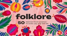 Folk Abstract Floral Graphics 91898115 cover 1