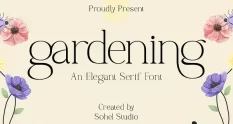 Gardening Elegant Serif Font 291064838 cover 1