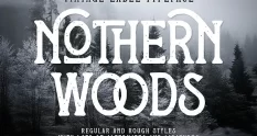 Nothern Woods Vintage Label Font 291146913 cover 1