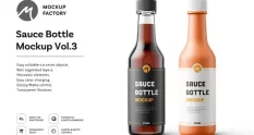 Sauce Bottle Mockup Vol 3 4585215 cover 1