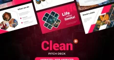 clean pitch deck solutions infographics 27359 cover 1