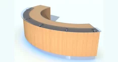 curved wooden reception desk with metal framed pan 19377 cover 1