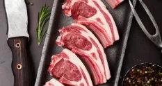 fresh raw butchers lamb beef cutlets plastic tray 8294831 cover 1