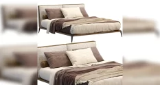 leather bed park by poliform 41001 cover 1