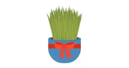 وکتور سبزه سفره هفت سین