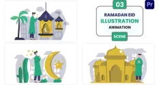 ramadan eid illustration animation scene 42505 cover 1