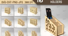 remote control holder laser cut bundle 2 28817 cover 1
