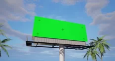 time lapse of blank billboard with a green screen 37705 cover 1