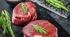 two pieces thin steak cut from tenderloin black 10260696 cover 1