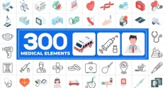 300 icons pack medical elements 23478 cover 1